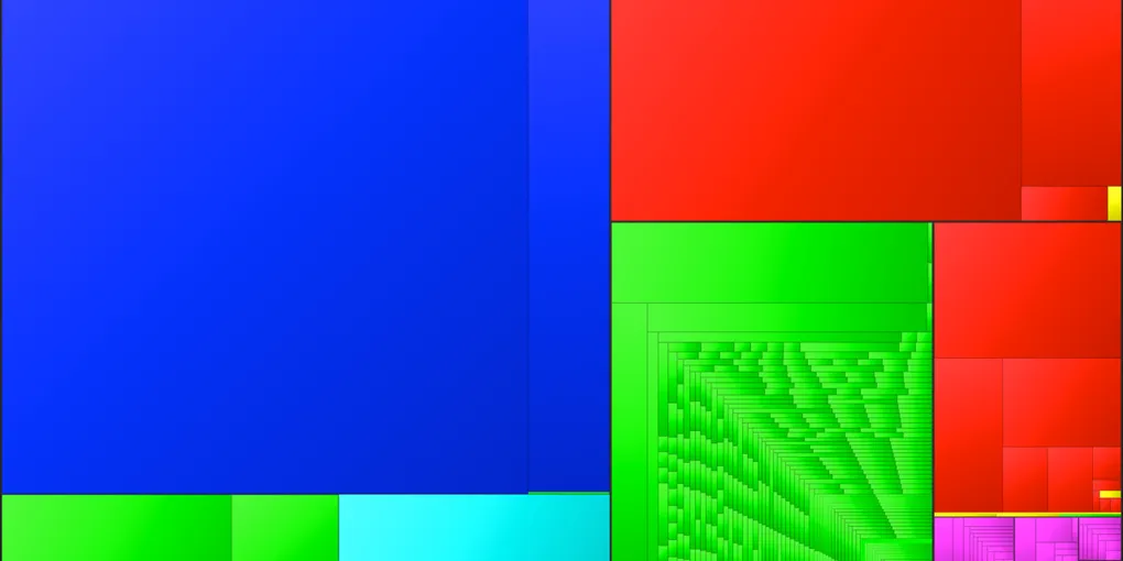 DiskInventoryY treemap visualization on macOS