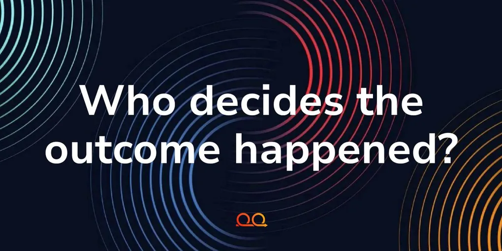 Illustration showing outcome-priced AI contract connected to an outcome receipt